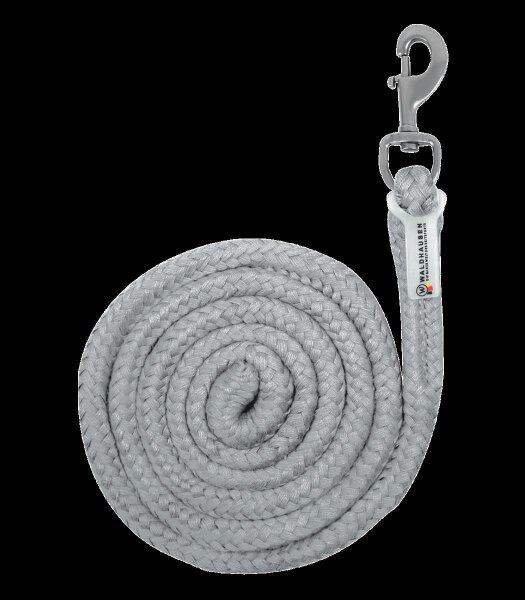 Waldhausen Anbindestrick Plus – Karabinerhaken Chromgrau