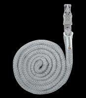 Waldhausen Anbindestrick Plus – Panikhaken Chromgrau