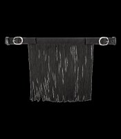 Fliegenfransen mit Schnallen, schwarz, WB