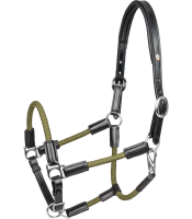 Waldhausen X-Line Lederhalfter Nevada Schwarz/Grün...