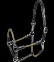 Waldhausen X-Line Lederhalfter Nevada Schwarz/Grün...