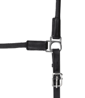 Waldhausen X-Line Lederhalfter Nevada Schwarz/Silber VB – Lederhalfter Vollblut