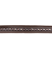 Waldhausen X-Line Lederhalfter Crystal Braun/Gold WB – Lederhalfter Warmblut