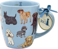 Porzellan Tasse Hunde I love cats & dogs – Kaffeetasse Tierliebhaber Geschenk