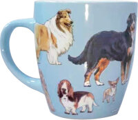 Porzellan Tasse Hunde I love cats & dogs – Kaffeetasse Tierliebhaber Geschenk