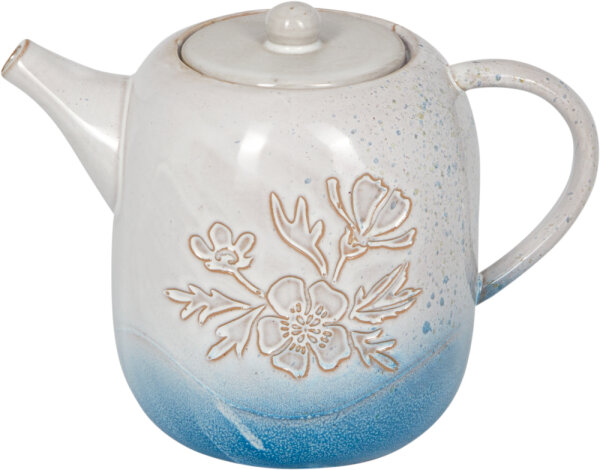 Teekanne LandLust – Porzellan Teekanne 1,2L Handgefertigt Landhausstil