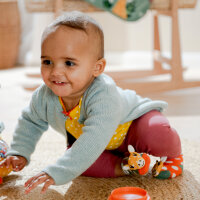 Rasselsöckchen Giraffe BabyGlück – Babysocken mit Rassel 0–12 Monate