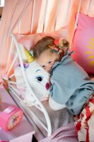 Prinzessin Lillifee Einhorn Kissen 40 cm Plüsch Satinbandmähne Kuschelkissen