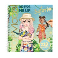 TOPModel Dress Me Up Stickerbuch Safari – Kreativbuch mit Stickern