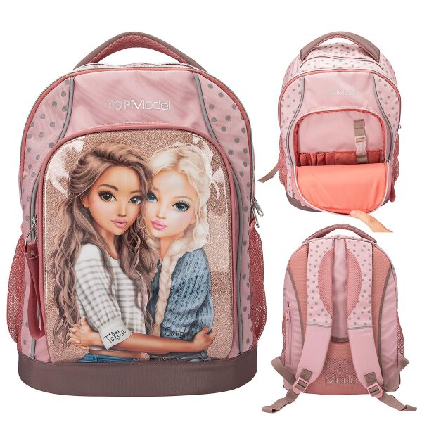 TOPModel Schulrucksack DOTS – Kinder Rucksack Schule Mädchen
