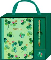 Geschenkset Notizbuch A5 mit Kugelschreiber – All about green