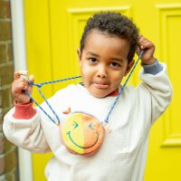 Kinder Brustbeutel Happy Face Kleine Freunde – Smiley Geldbeutel