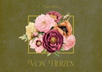 Pop Up Grußkarte Schmetterlinge Blütenzauber Bastin Karte edel