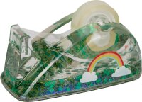 Klebebandabroller Viel Glück Glitzer Schreibtisch Büro Accessoire Geschenk