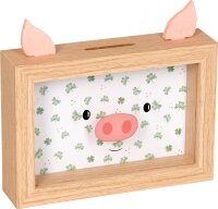 Sparschwein Bilderrahmen Viel Glück Spardose...