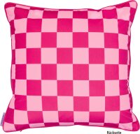 Kissen I Love Summer Karo 45x45 cm Dekokissen Sofa Sonnenmotiv Sommer