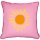 Kissen I Love Summer Karo 45x45 cm Dekokissen Sofa Sonnenmotiv Sommer