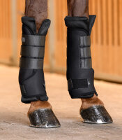 Waldhausen Stallgamaschen Breath schwarz M atmungsaktiv Pferd Bandagen Set