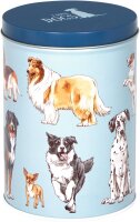 Vorratsdose Hunde Metall Keksdose Aufbewahrung I love dogs