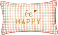 Kissen Viel Glück 42x26 cm be Happy Dekokissen Geschenk