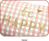 Kissen Viel Glück 42x26 cm be Happy Dekokissen Geschenk