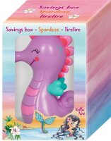 Spardose Seepferdchen Nella Nixe – Kinder Spardose Mädchen Meerjungfrau Sparbüchse rosa