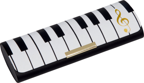 Brillenetui Klaviatur Musik mit Putztuch Etui Noten Design Spiegelburg
