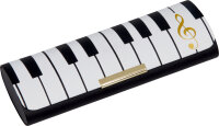 Brillenetui Klaviatur Musik mit Putztuch Etui Noten...