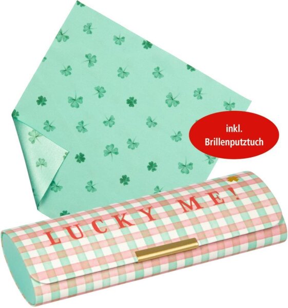 Brillenetui Viel Glück Lucky Me mit Putztuch Etui Glücksbringer Spiegelburg