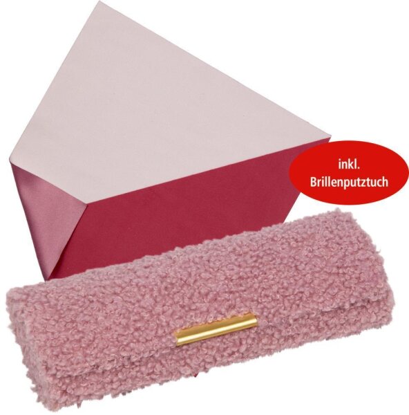 Brillenetui Teddy mit Putztuch Etui Plüsch Brillenbox weich Spiegelburg