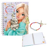 TOPModel Tagebuch mit Schloss Armband Mädchen Geheimtagebuch Set