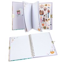 TOPModel Tagebuch mit Schloss Armband Mädchen Geheimtagebuch Set
