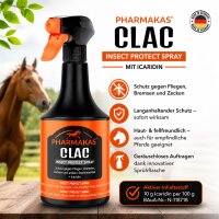Fliegenspray Pferd Icaridin Pharmakas CLAC Insect Protect+ Spray