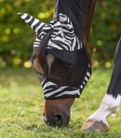 Fliegenmaske Pony Zebra Waldhausen Fliegenschutz Pferd UV Maske