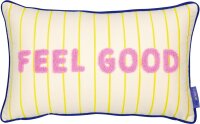 Kissen gelbe Streifen Feel Good I Love Myself 42x26 cm