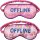 Schlafmaske Offline I Love Myself Reise Schlafmaske, Sortiert