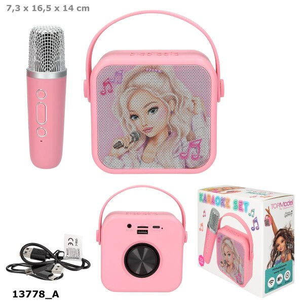 TOPModel Karaoke Set Bluetooth Karaoke Box mit Mikrofon
