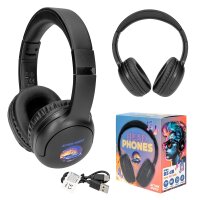 Action World Kopfhörer Bluetooth Schwarz Auto Motiv