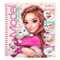 TOPModel Kitty Malbuch Kreativbuch mit Stickern Katzen