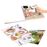 TOPModel Kitty Malbuch Kreativbuch mit Stickern Katzen