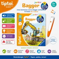 tiptoi® Bagger Baustelle Fahrzeuge Ravensburger Wieso Weshalb Warum junior