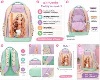 TOPModel Schulrucksack SUNNY DOG Mädchen Rucksack Schulranzen Hund