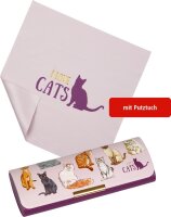 Brillenetui mit Putztuch Katzen I Love Cats & Dogs Spiegelburg 18778