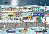 Ravensburger Puzzle Weihnachten am Hafen 1000 Teile Weihnachtspuzzle