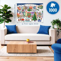 Ravensburger Puzzle Zauberhafte Weihnachtsstadt 1000 Teile Weihnachtspuzzle