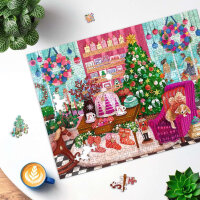 Ravensburger Puzzle Die Weihnachtsboutique 500 Teile Weihnachtspuzzle Winter
