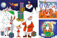 Ravensburger Kinderpuzzle Weihnachtsmann & Co. KG 3x49 Teile ab 5 Jahren