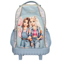 TOPModel Schulrucksack Trolley FESTIVAL FUN Hellblau 28L Reiserucksack
