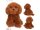 TOPModel Plüschhund braun 30 cm FUR EVER FRIENDS – Kuschelhund