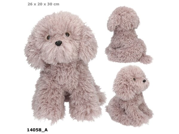 TOPModel Plüschhund Max grau 30 cm FUR EVER FRIENDS – Kuschelhund